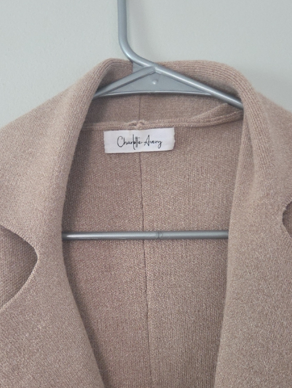 Long Cashmere Blend Cardigan (L) - Picture 3 of 6